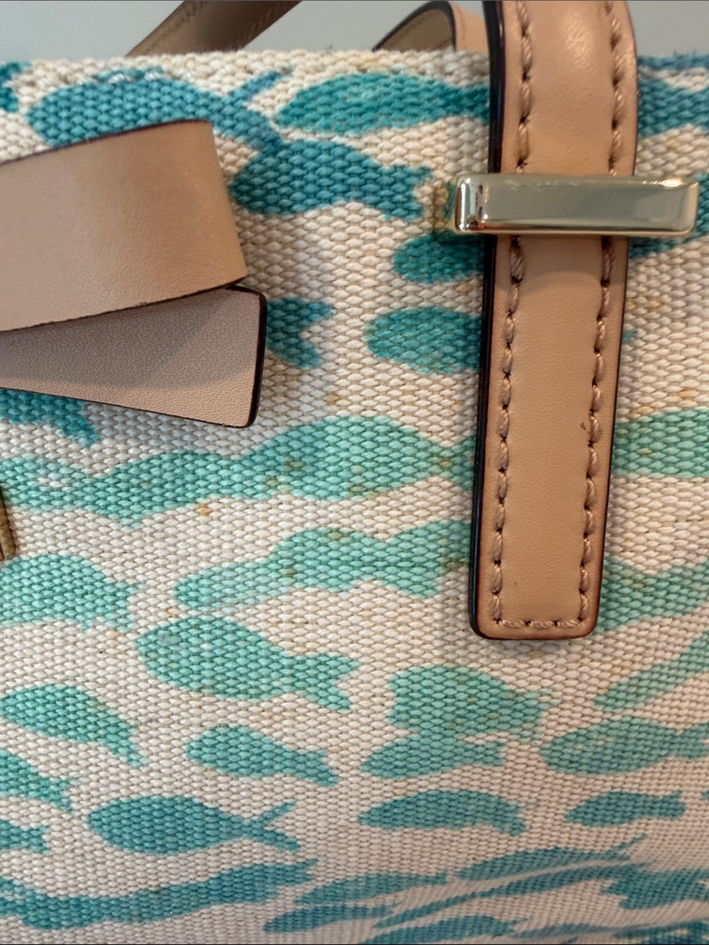 kate spade Blue, Teal & Cream South poplar street plentyfish tote - Picture 7 of 14